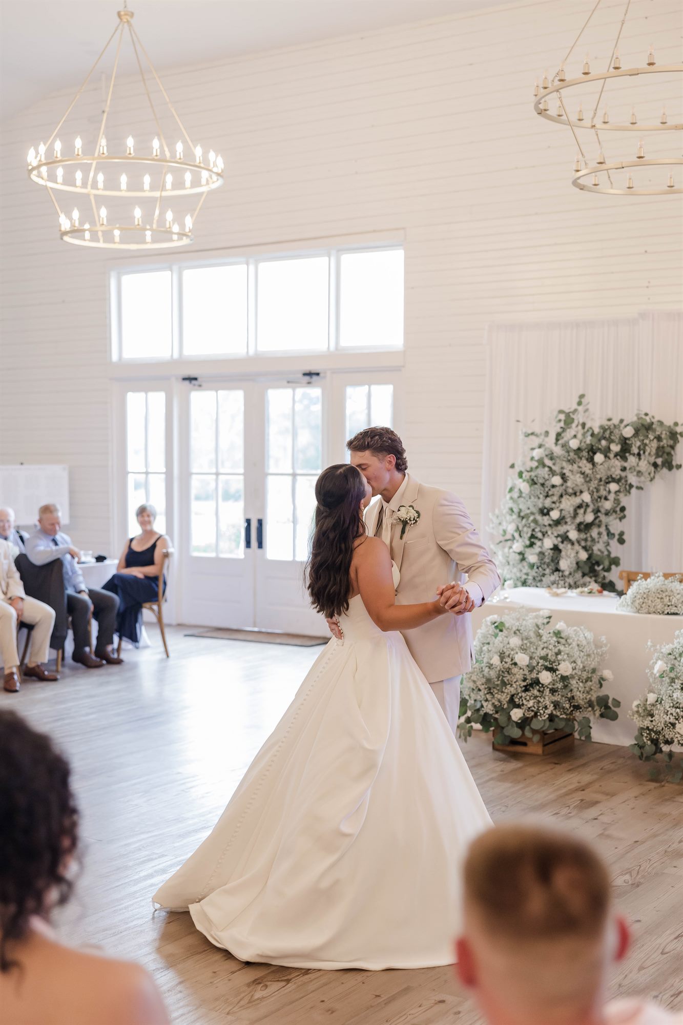 Guests celebrating on the dance floor