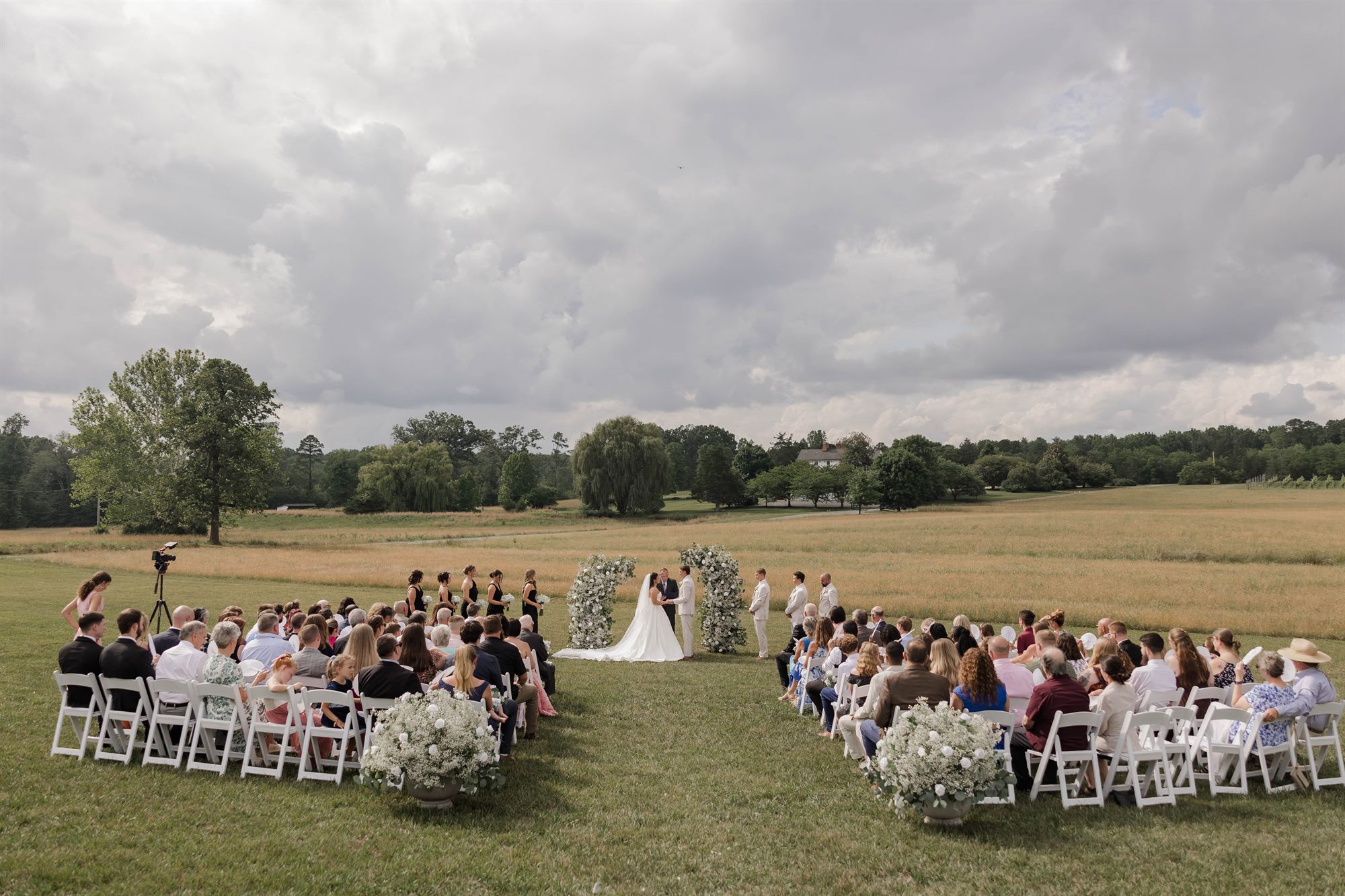 Field ceremony at Whitehall Farm